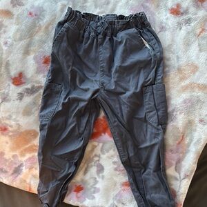 Kids Gray Cargo Jogger Pants